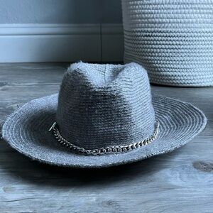 Vince Camuto Hat with Chain Accent